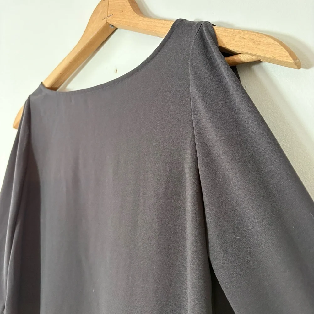Aritzia Wilfred Pozzi Blouse – Black | Open Sleeve Tie Detail | Size XXS